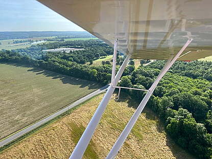 springtime greenery from the air while enjoying some arkansas back country flying